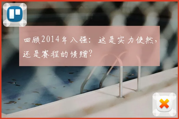 回顾2014年八强：这是实力使然，还是赛程的馈赠？